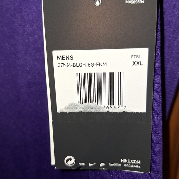 A Nike official NFL Baltimore Ravens #52 Ray Lewis jersey in a men's size XXL. - Picture 2 of 7